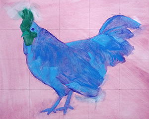 unfinished painting by Alexandria Levin