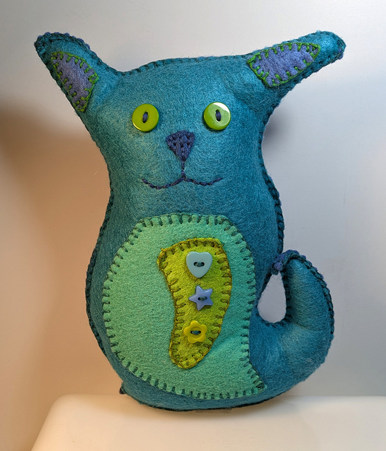hand-made stuffie by Alexandria Levin