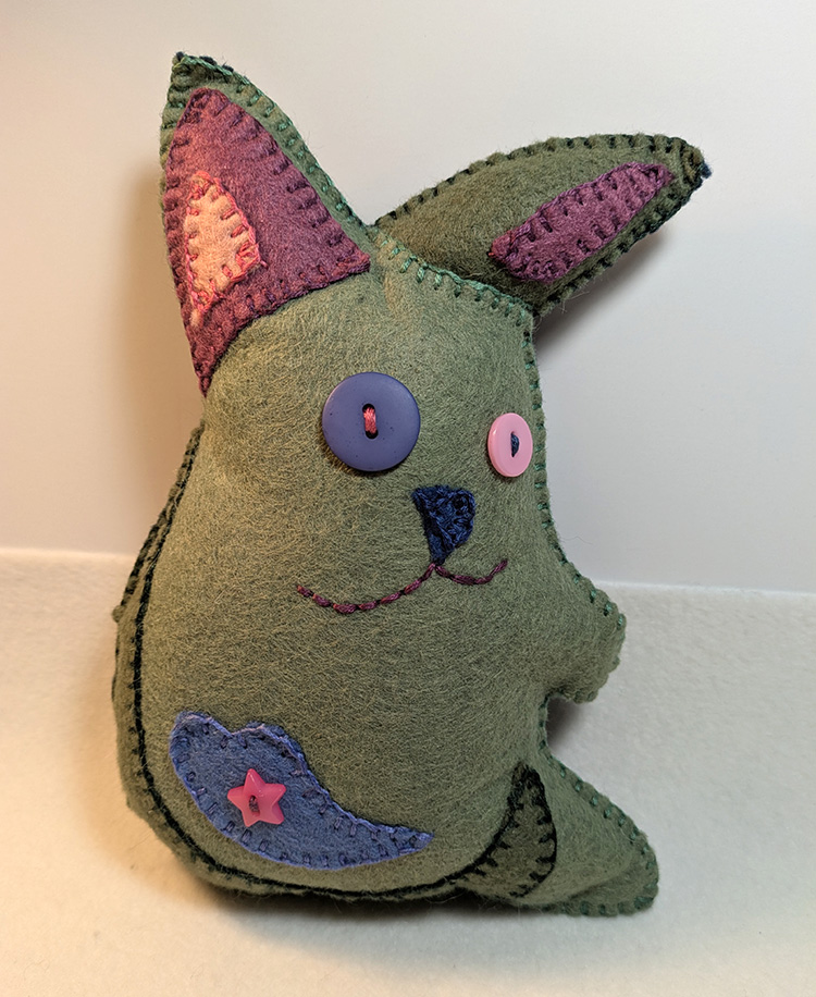 hand-made stuffie by Alexandria Levin