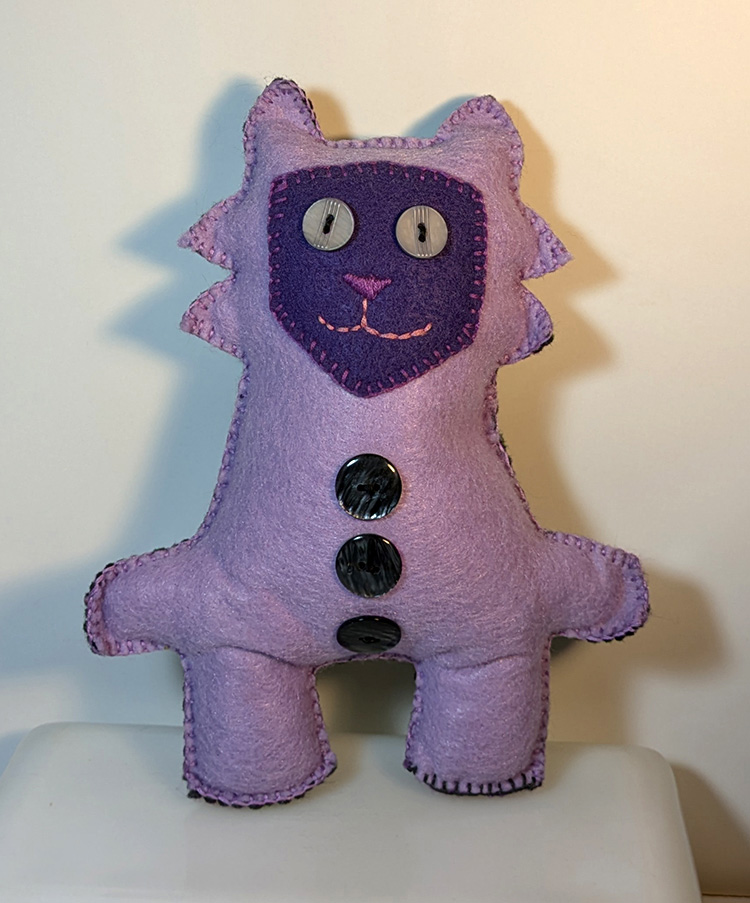 hand-made stuffie by Alexandria Levin