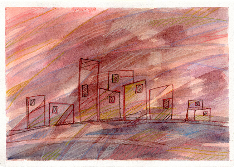 watercolor painting by Alexandria Levin