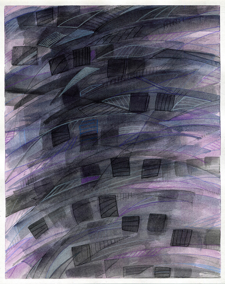 watercolor painting by Alexandria Levin