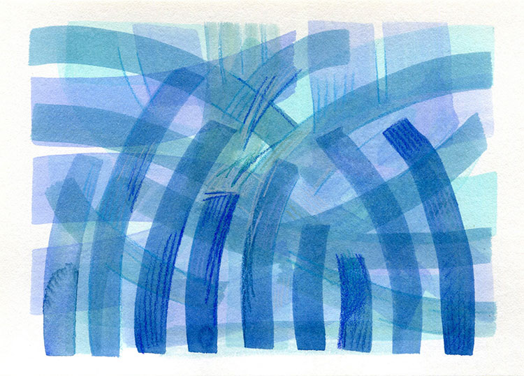 watercolor sketch by Alexandria Levin