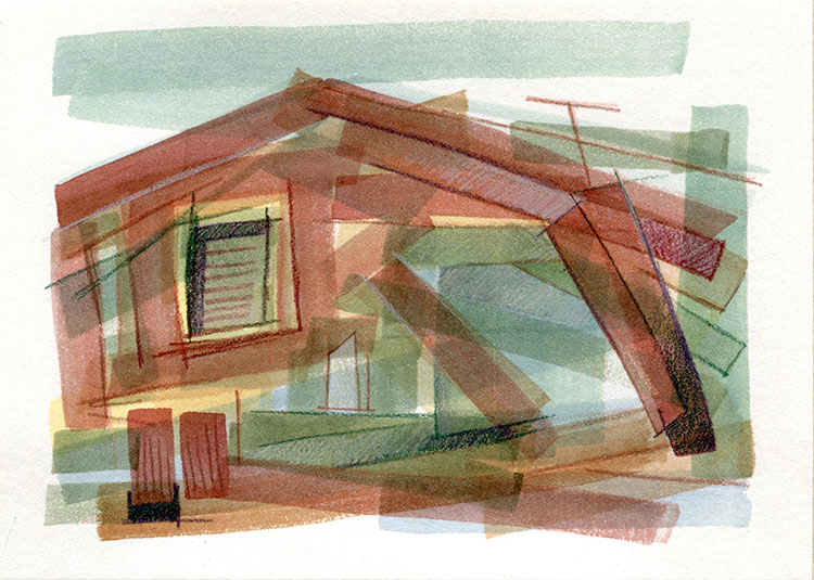 watercolor sketch by Alexandria Levin