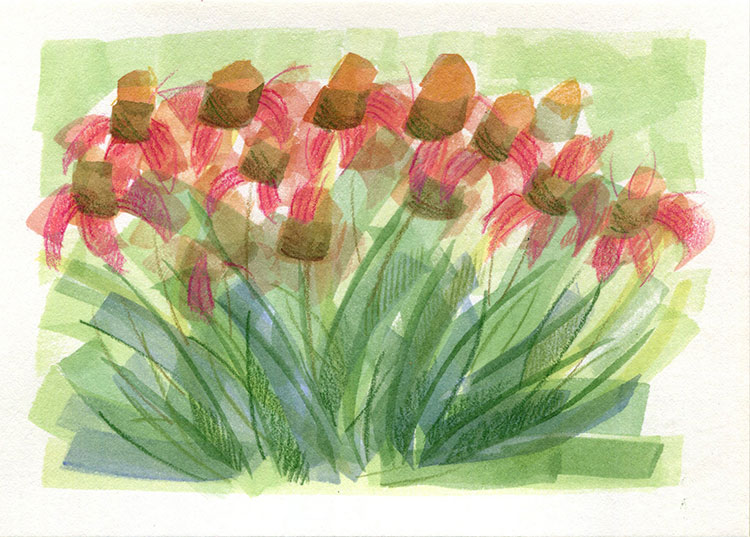 watercolor sketch by Alexandria Levin