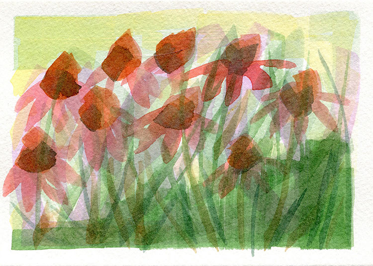 watercolor sketch by Alexandria Levin