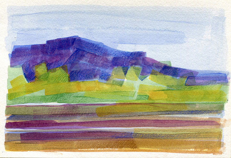 watercolor sketch by Alexandria Levin