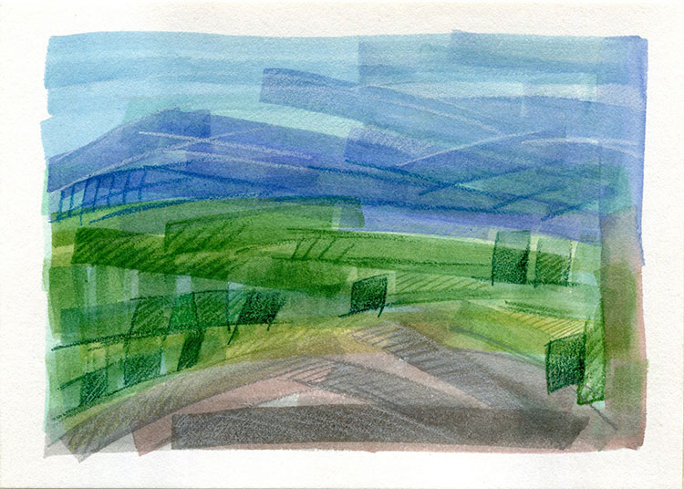 watercolor sketch by Alexandria Levin