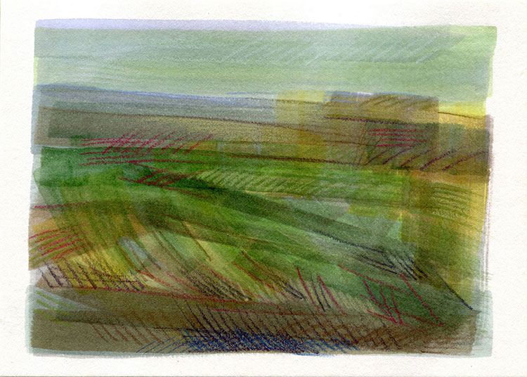 watercolor sketch by Alexandria Levin