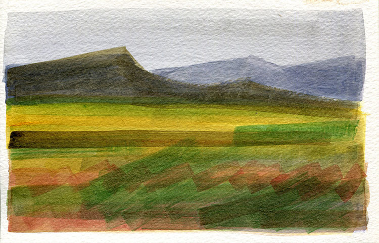 watercolor sketch by Alexandria Levin