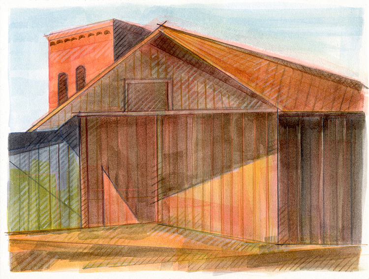 watercolor painting by Alexandria Levin