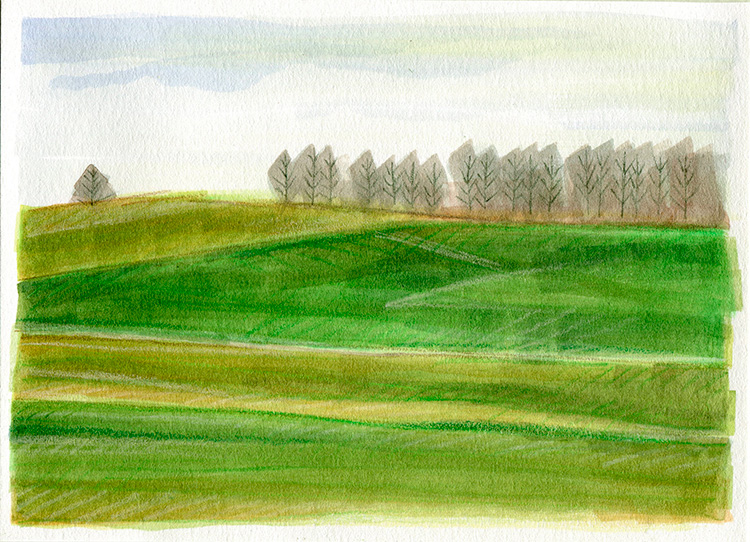 watercolor painting by Alexandria Levin