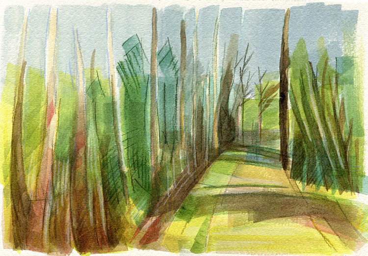 watercolor painting by Alexandria Levin