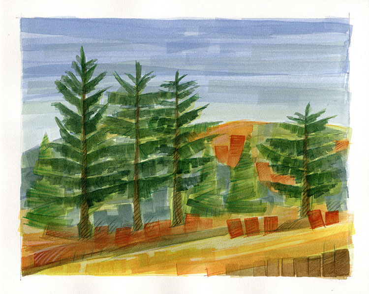 watercolor painting by Alexandria Levin