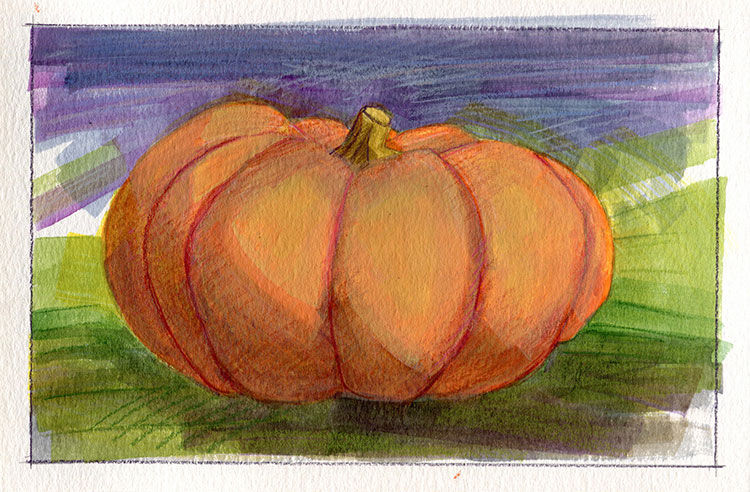 watercolor sketch by Alexandria Levin