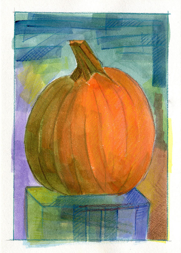 watercolor sketch by Alexandria Levin