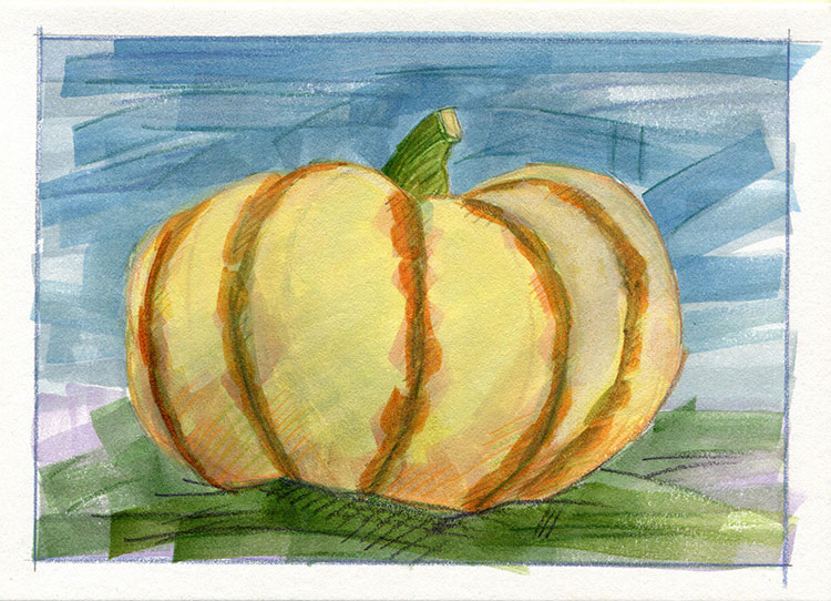 watercolor sketch by Alexandria Levin