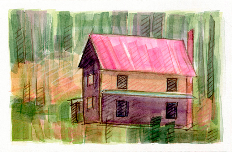 watercolor painting by Alexandria Levin