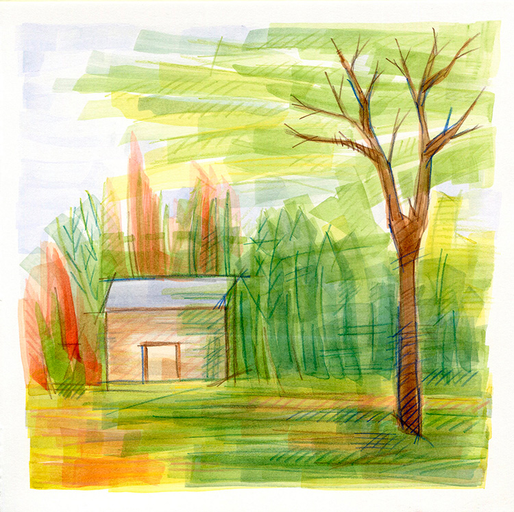 watercolor painting by Alexandria Levin