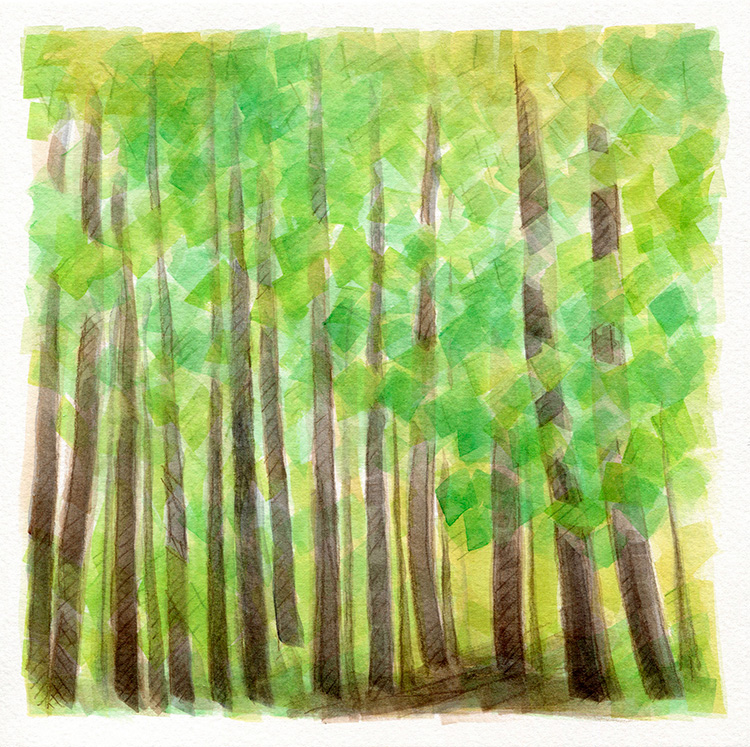 watercolor painting by Alexandria Levin