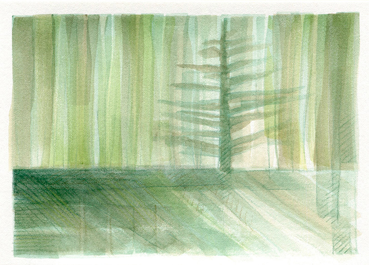 watercolor painting by Alexandria Levin