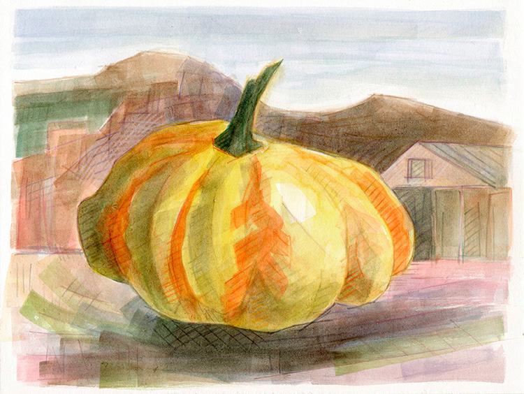 watercolor painting by Alexandria Levin