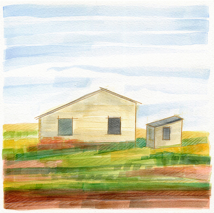 watercolor painting by Alexandria Levin