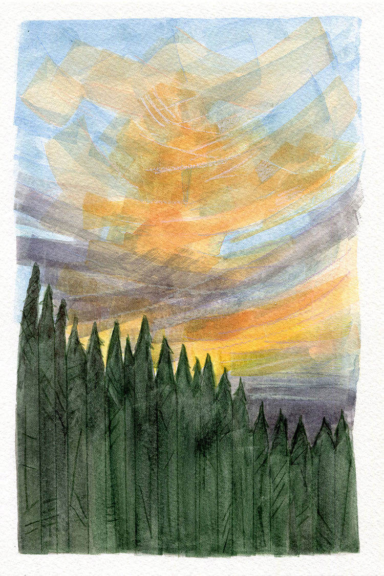 watercolor painting by Alexandria Levin