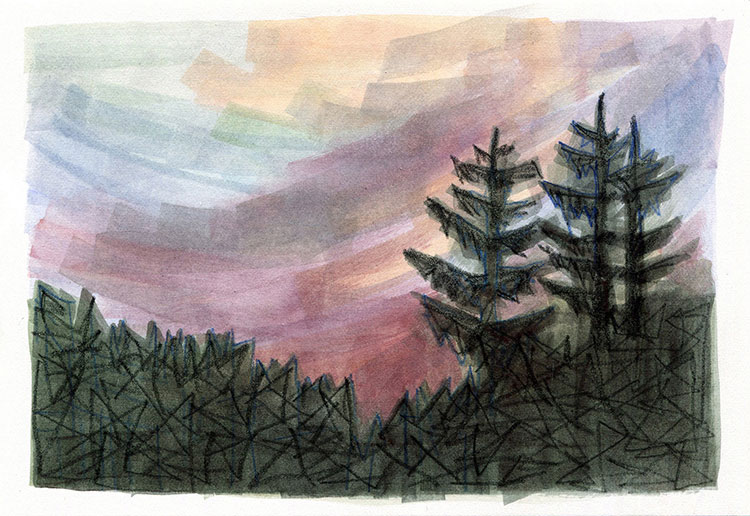 watercolor painting by Alexandria Levin