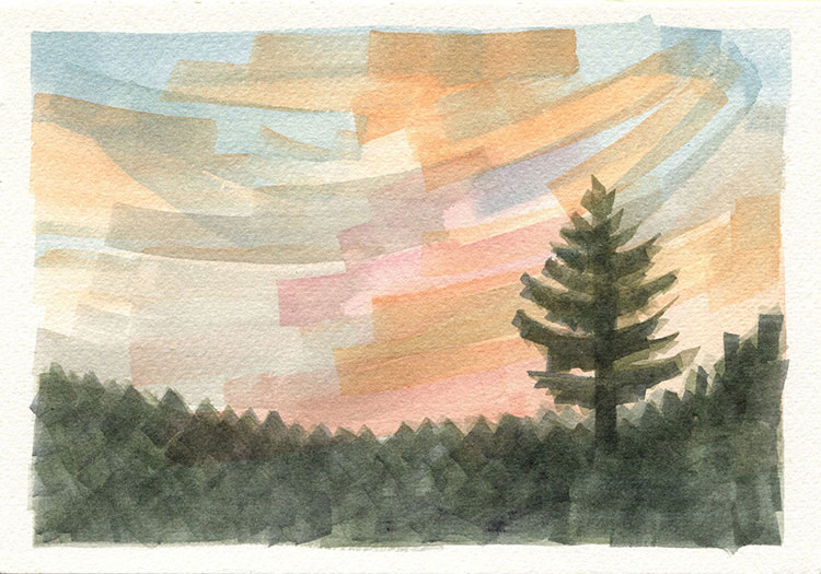 watercolor painting by Alexandria Levin