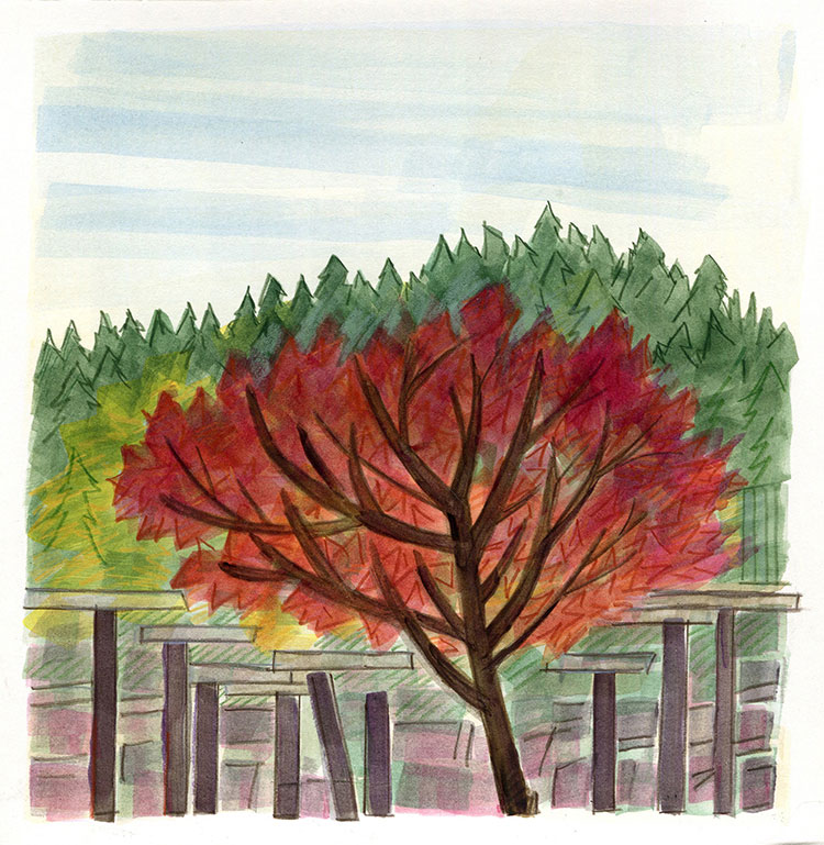 watercolor painting by Alexandria Levin