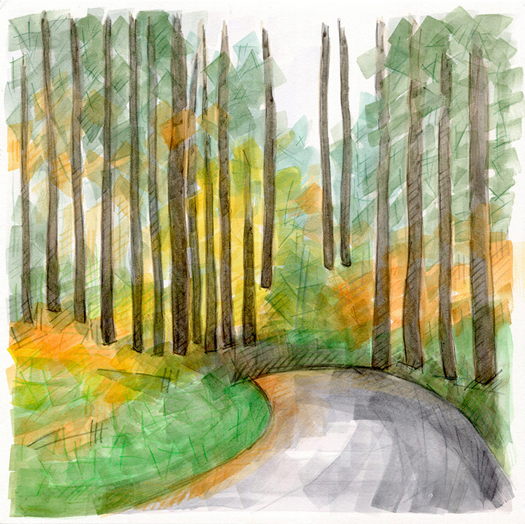 watercolor painting by Alexandria Levin