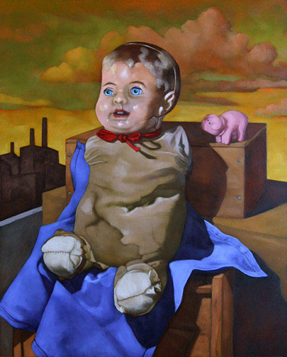 Chester - Oil Painting by Alexandria Levin