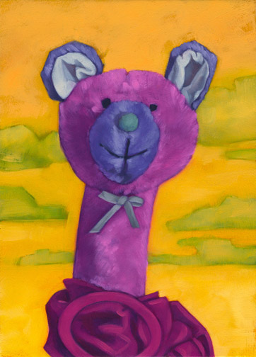 Rattle Bear - Oil Painting by Alexandria Levin