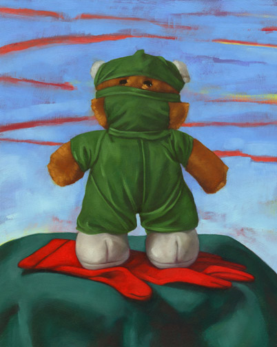 Surgical Bear - Oil Painting by Alexandria Levin