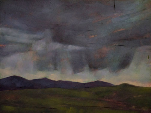 Virga Rain - Oil Painting by Alexandria Levin