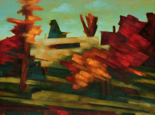 Autumn Rush – Oil Painting by Alexandria Levin