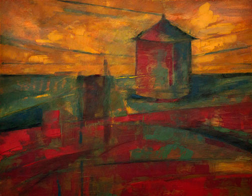 Blood Corn - Oil Painting by Alexandria Levin