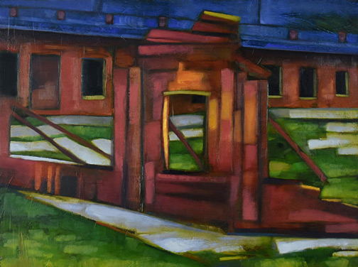 Fish Ruins – Oil Painting by Alexandria Levin