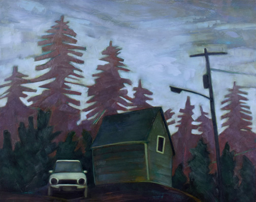 House on a Hill – Oil Painting by Alexandria Levin