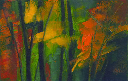 Small Autumn #2 - Oil Painting by Alexandria Levin