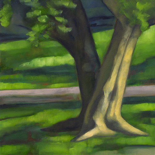 Trunk Bottom - Oil Painting by Alexandria Levin