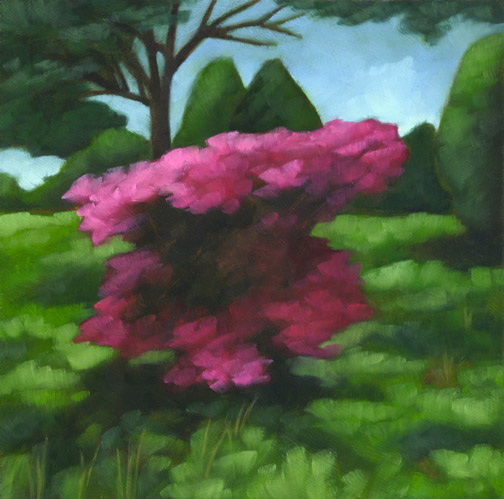 Azalea #8 - Oil Painting by Alexandria Levin